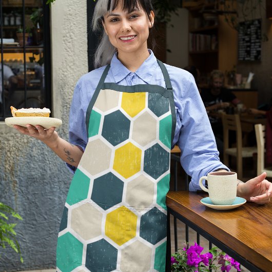 Tablier Hexagonal géométrique