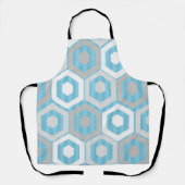 Tablier Hexagones d'hiver et rayures (Recto)