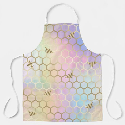 Tablier hexagones pastel (Recto)