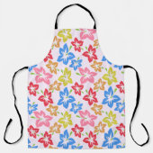 Tablier Hibiscus Coloré, Motif De Fleurs (Recto)