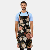 Tablier Hibiscus Floral : Conception Motif transparente (Porté)