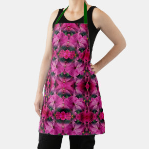 Tablier Hibiscus rose Fleur Abstraite déprimée