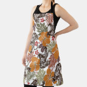 Tablier Hibiscus Tiger, Motif exotique. (Insitu)