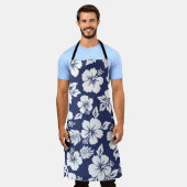 Tablier Hibiscus vibrant : Floral Motif sans joint. (Porté)