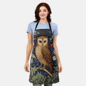 Tablier Hibou dans le jardin style William Morris (Porté)