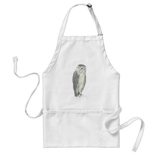 Tablier Hibou de grange | personnalisable (Devant)