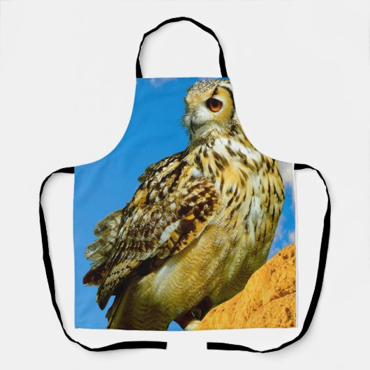 Tablier Hibou grand-duc (Recto)
