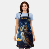 Tablier Hibou Nuit Étoilée (Porté)
