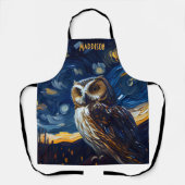Tablier Hibou Nuit Étoilée (Recto)