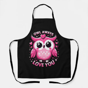 Tablier Hibou t'aime toujours - Saint Valentin