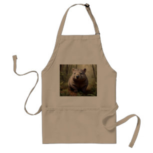 Tablier "Hidden in the Bush : An Aussie Wombat in the Wild