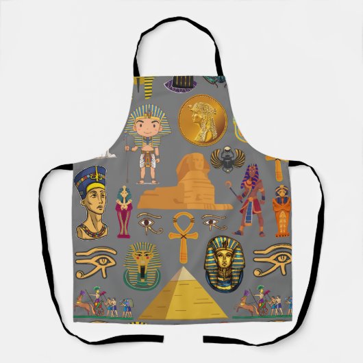 Tablier Hiéroglyphique égyptien ancien -Pharaon Motif (Recto)