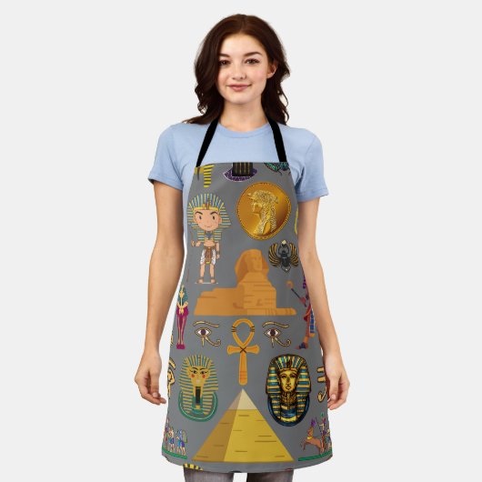 Tablier Hiéroglyphique égyptien ancien -Pharaon Motif (Porté)