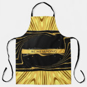 Tablier High-Contrast Opulence: Achempong Black Gold Chef (Recto)