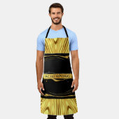 Tablier High-Contrast Opulence: Achempong Black Gold Chef (Porté)