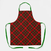 Tablier Hip Red Green Plaid Chef Baker Womens Apron (Recto)