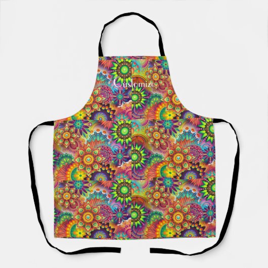 Tablier Hippie Super Techno Psychedelic Thunder_Cove (Recto)