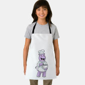 Tablier Hippo comme chef avec bol (Insitu)