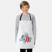 Tablier Hippo comme Plongeur avec lunettes de natation (Porté)