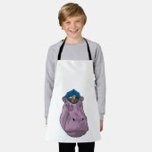 Tablier Hippo en tant que policier (Porté)