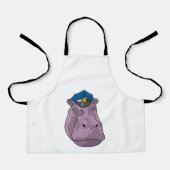Tablier Hippo en tant que policier (Recto)