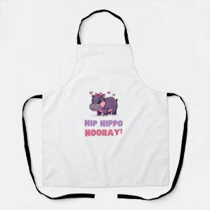Tablier HIPPO HIPPO HIPORAY MOO DENG Cartoon Animal Adve