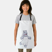 Tablier Hippo, mariée au voile (Insitu)