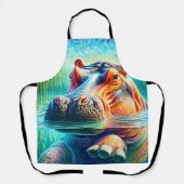 Tablier Hippopotame Coloré (Recto)