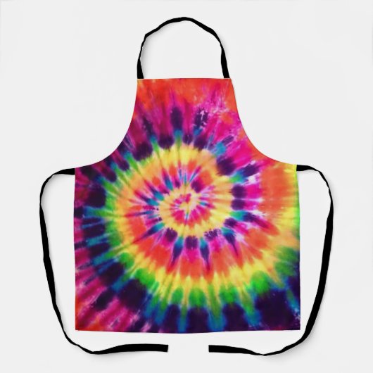 Tablier Hippy Peace Retro 60s Tie Dye (Recto)