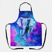 Tablier Hipster Elephant Nebula Space (Recto)
