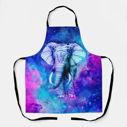 Tablier Hipster Elephant Nebula Space (Recto)