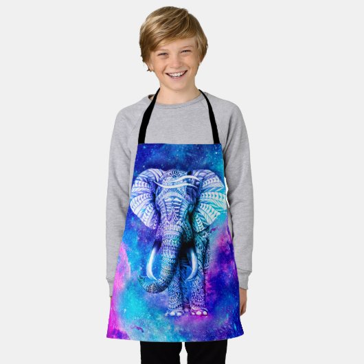 Tablier Hipster Elephant Nebula Space (Porté)