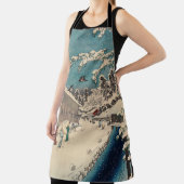 Tablier Hiroshige hiver paysage Japon pays (Insitu)