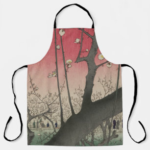 Tablier Hiroshige Plum Estate Kameido : Japonais vintage