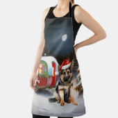 Tablier Hiver Allemand Berger Caravane Noël Aventure (Insitu)