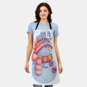 Tablier Hiver Laissez-le neiger (Porté)