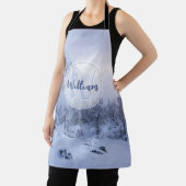 Tablier Hiver merveilleux brouillard épinette forêt neige  (Insitu)