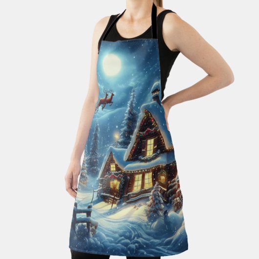 Tablier Hiver/Père Noël/Noël/Neige (Insitu)