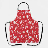 Tablier Ho, Ho, Ho Amusant apéro Design de Noël (Recto)
