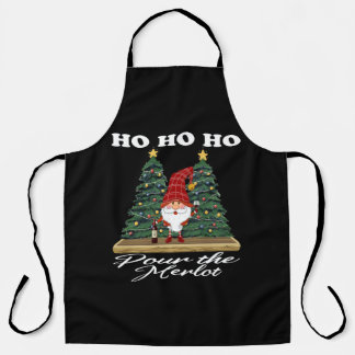 Tablier Ho Ho Ho Christmas Gnome Pour Le Merlot