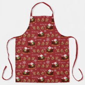 Tablier Ho Ho Ho Père Noël Sleigh et Reindeer (Recto)