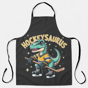 Tablier Hockeysaurus Dinosaure de hockey sur glace Amateur