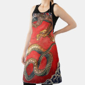 Tablier Hokusai Dragon, Art Japonais (Insitu)