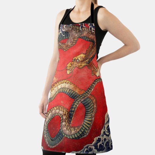 Tablier Hokusai Dragon, Art Japonais (Insitu)