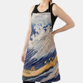 Tablier Hokusai Ocean Waves Sea Boats (Insitu)