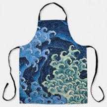 Hokusai Vague féminine Océan Vintage
