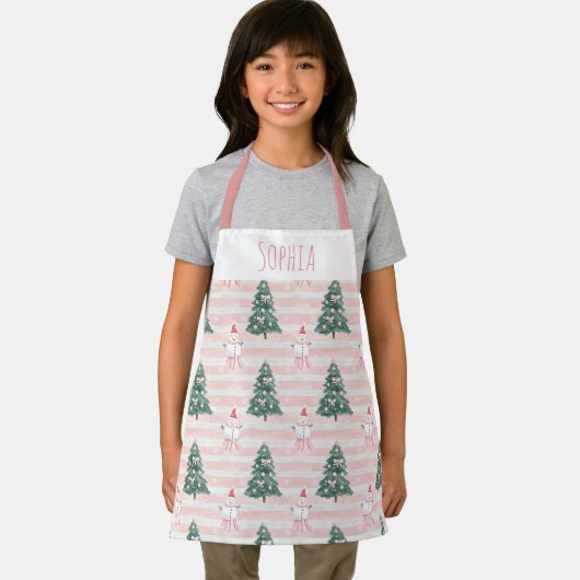 Tablier Holiday Kitchen Apron for Children Christmas Gift (Insitu)