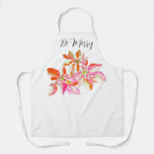 Tablier Holiday Poinsettia Apron - Be Merry Apron (Recto)