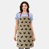 Tablier Holiday Scottish Terrier Apron (Porté)