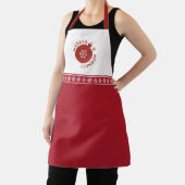 Tablier Holiday Snowflake Ajouter Votre Nom Texte (Insitu)